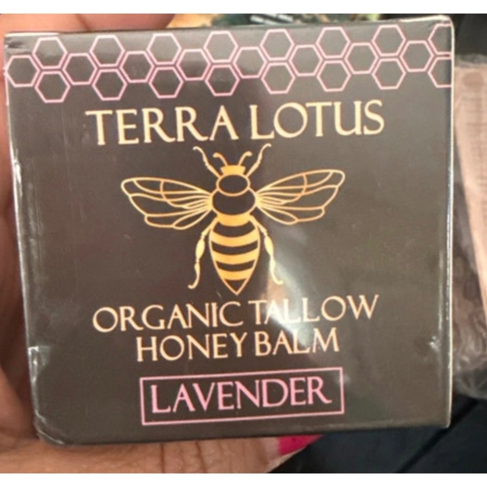 Terra Lotus Organic Tallow Honey Balm Lavender 2oz Grass-Fed Beef Tallow New